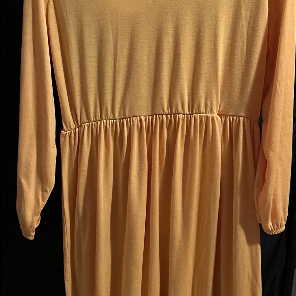 Yellow Long Sleeve Dress